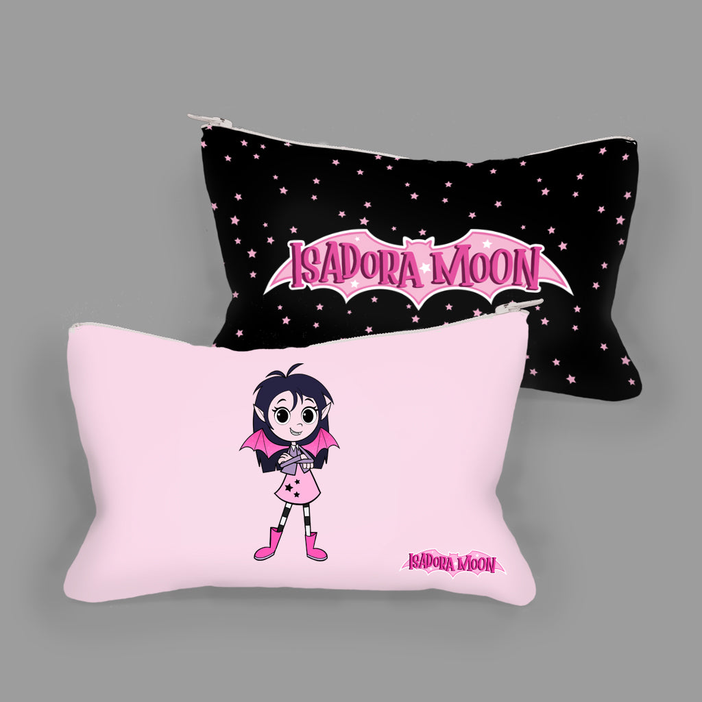Isadora Moon reading double sided fabric pencil case